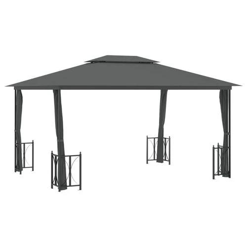 vidaXL Gazebo with Sidewalls 3x3 m Water-Resistant Polyester Roof for Outdoor Gatherings by vidaXL