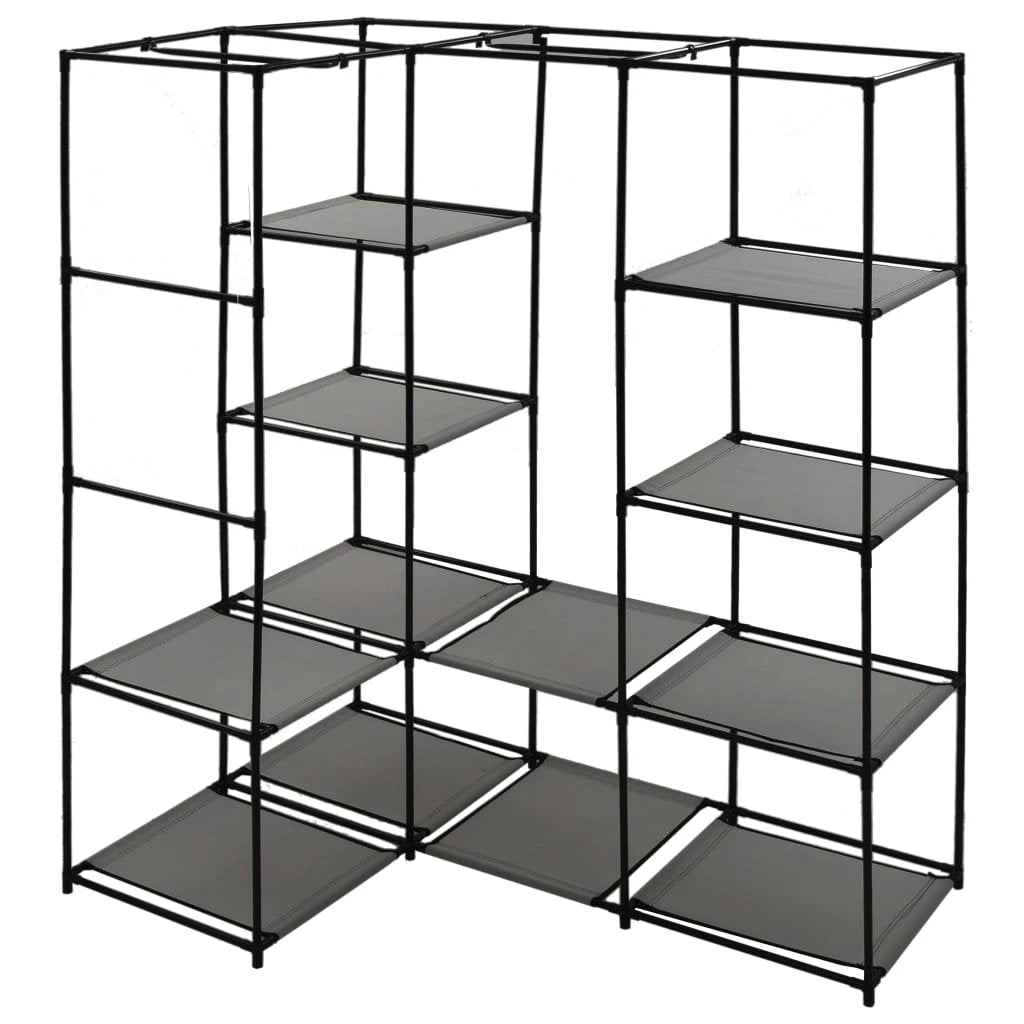 VidaXL Corner Wardrobe 130x87x169 Iron Frame Bedroom by vidaXL
