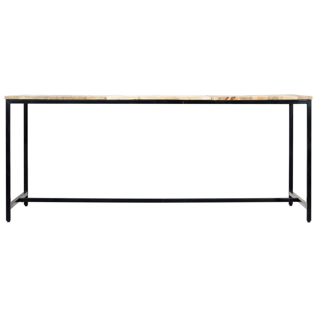 vidaXL Dining Table 180x90x75 cm Solid Rough Mango Wood by vidaXL