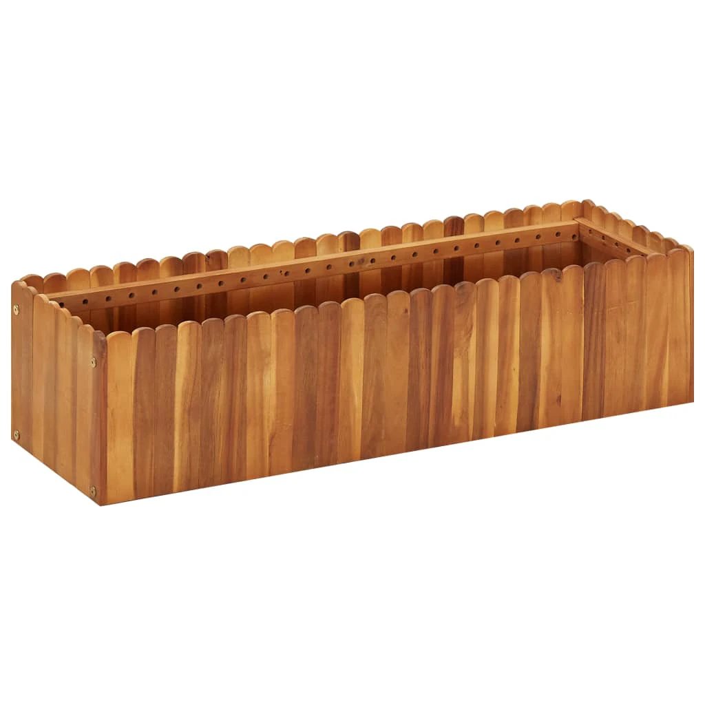 vidaXL Garden Raised Bed 50x30x25 cm Solid Acacia Wood by vidaXL