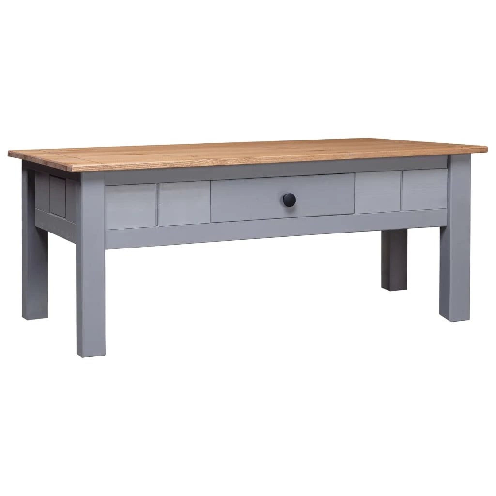 vidaXL Coffee Table 100x60x45 cm Solid Pine With Drawer For Living Room Decor Ideal For Modern Living Rooms by vidaXL