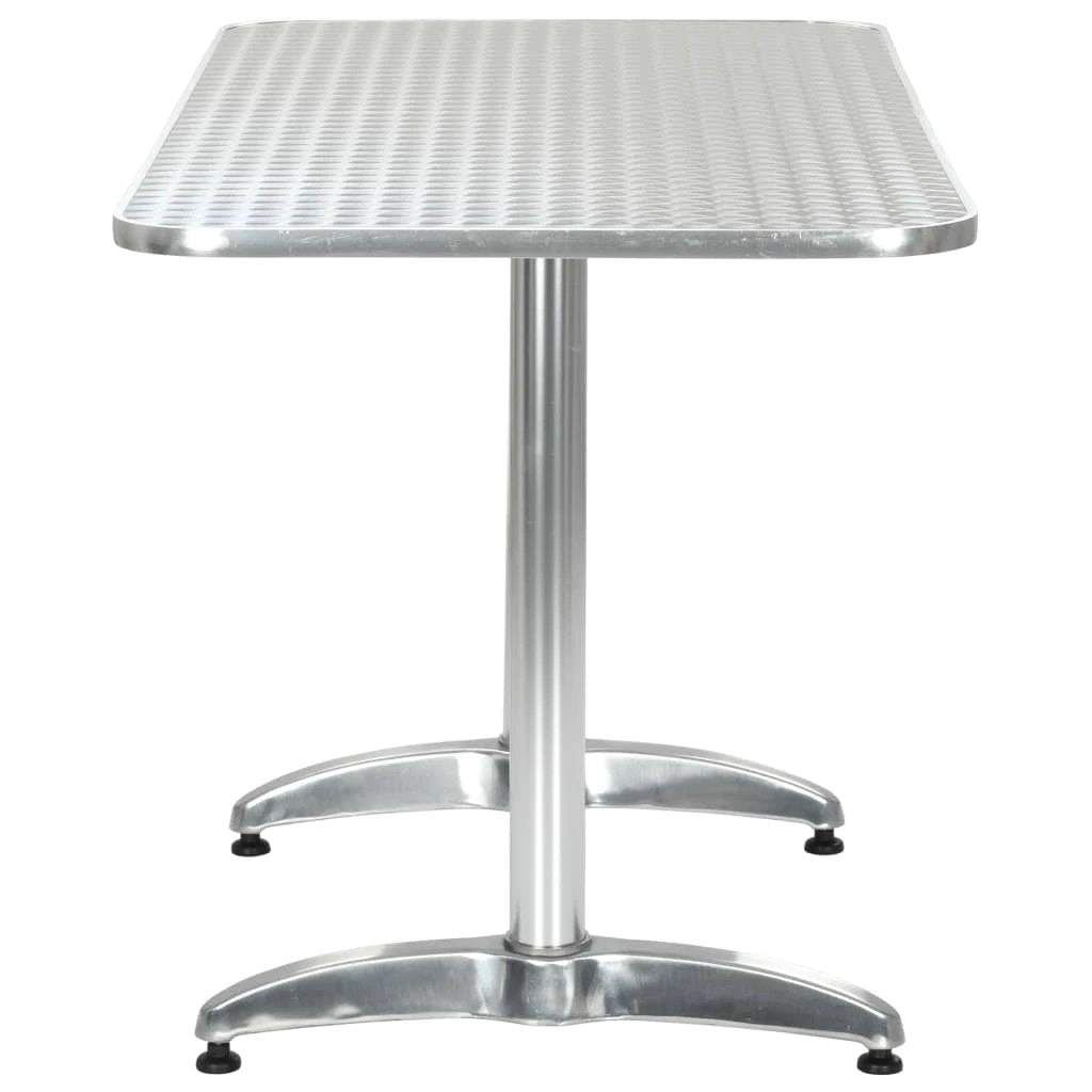 vidaXL vidaXL Garden Table Silver 60x70 cm Aluminium - Garden Table