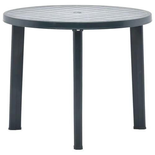 vidaXL vidaXL Garden Table White 89 cm Plastic - Garden Table