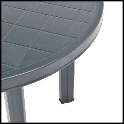 vidaXL vidaXL Garden Table White 89 cm Plastic - Garden Table