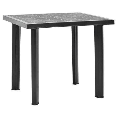 vidaXL Garden Table White 80x75x72 cm Plastic by vidaXL