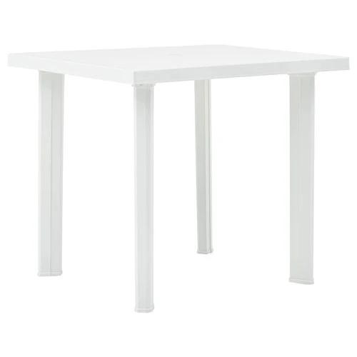 vidaXL vidaXL Garden Table White 80x75x72 cm Plastic - Garden Table