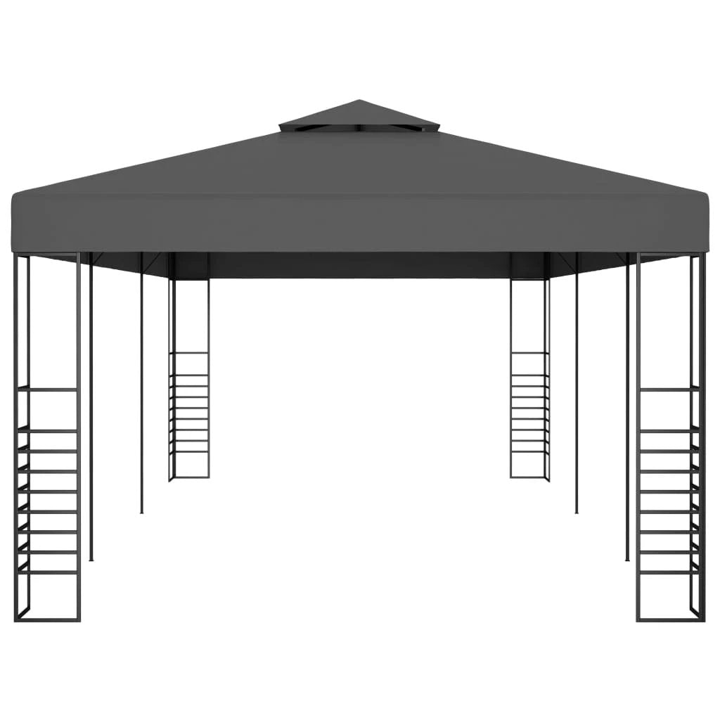vidaXL vidaXL Garden Gazebo Powder-Coated Steel 4x3x2.7 m White - Gazebos