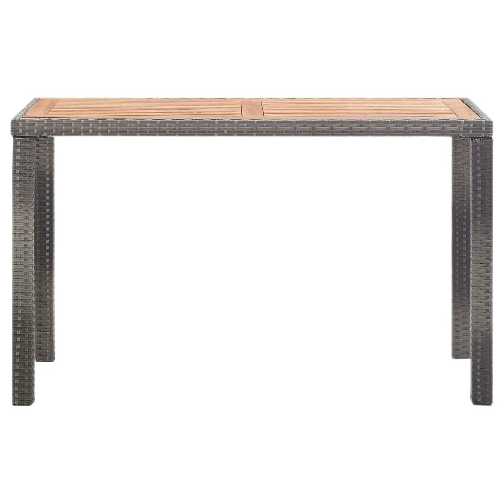 vidaXL Garden Table Brown 110x60x67 cm Poly Rattan by vidaXL