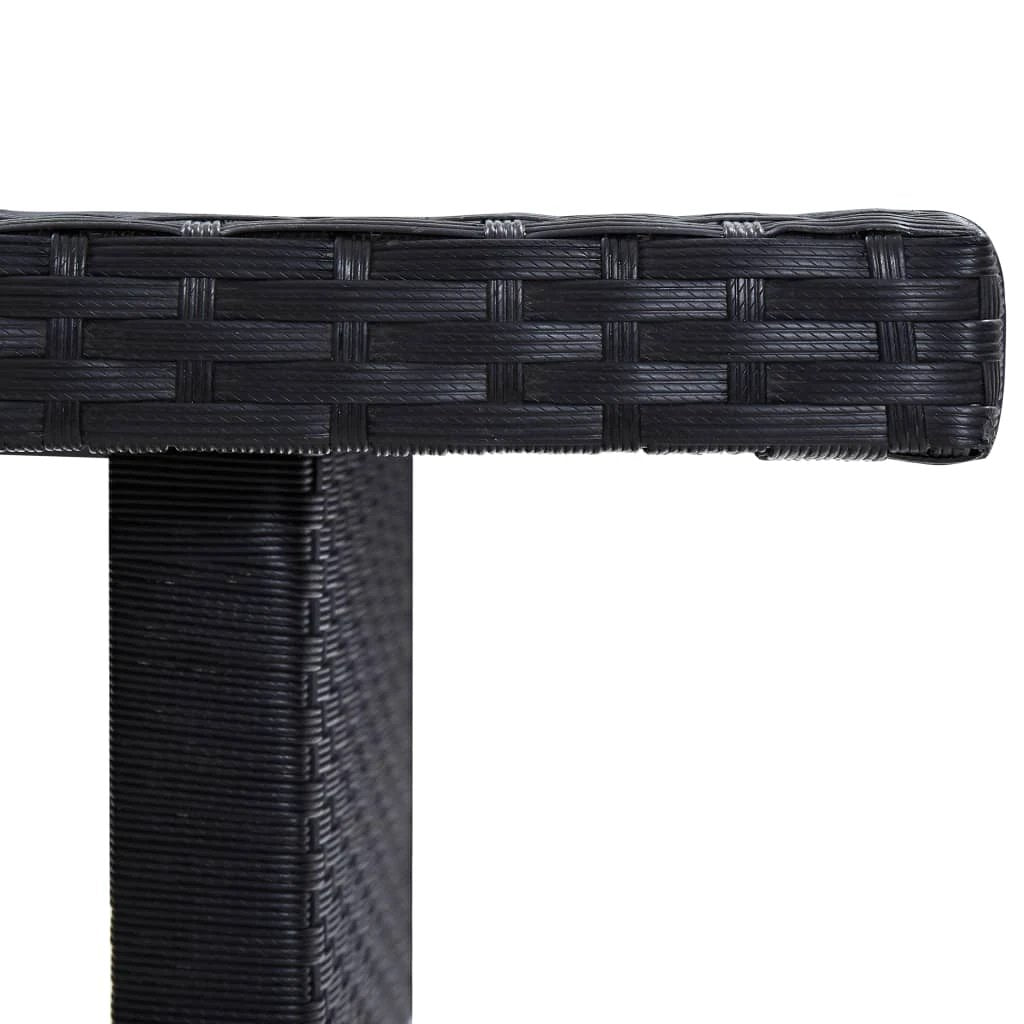 vidaXL Garden Table Brown 110x60x67 cm Poly Rattan by vidaXL