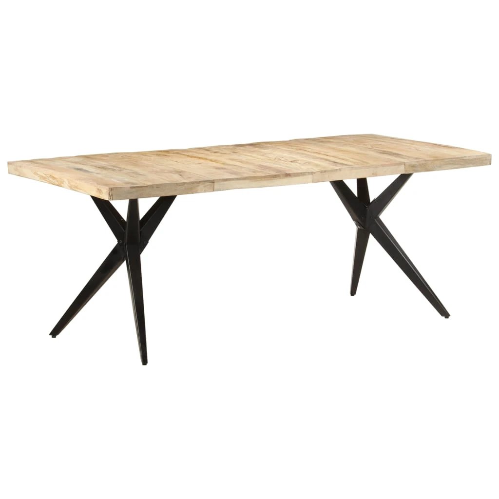 vidaXL vidaXL Dining Table 120x60x76 cm Solid Reclaimed Wood Rustic Finish for Family Dining - Dining Table