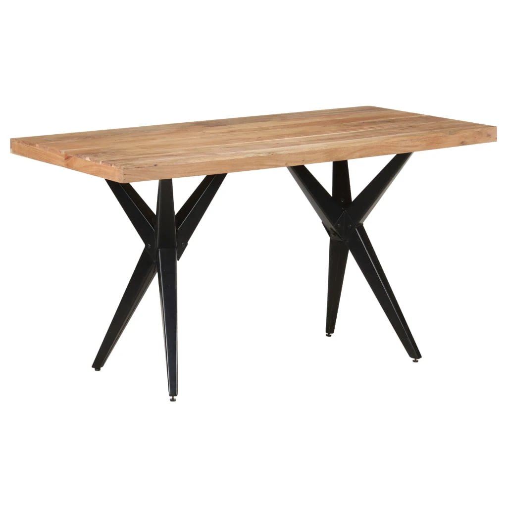 vidaXL vidaXL Dining Table 120x60x76 cm Solid Reclaimed Wood Rustic Finish for Family Dining - Dining Table