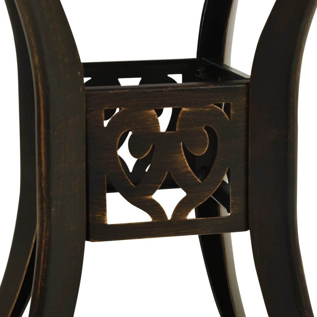 vidaXL vidaXL Garden Table Bronze 78x78x72 cm Cast Aluminium - Garden Table