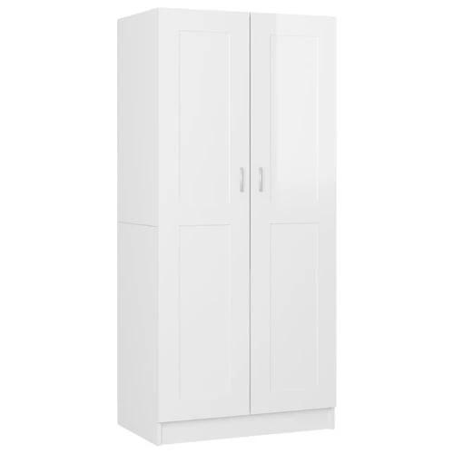 vidaXL vidaXL Engineered Wood Wardrobe 82.5x51.5x180 cm Smoked Oak Finish with Ample Storage for Home Organization - Wardrobe
