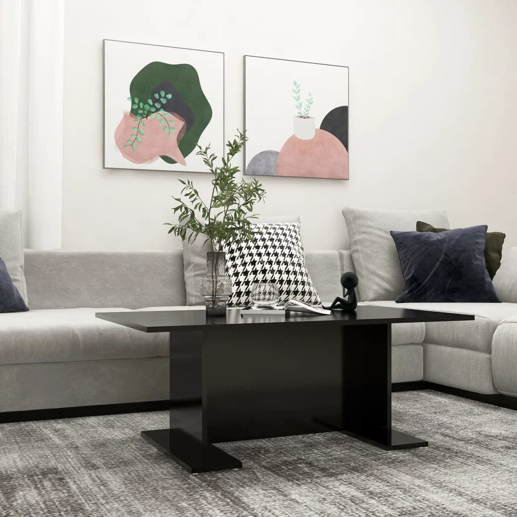 vidaXL VidaXL Coffee Table 103.5x60x40 cm Engineered Wood Durable White Finish For Living Room - Coffee Table