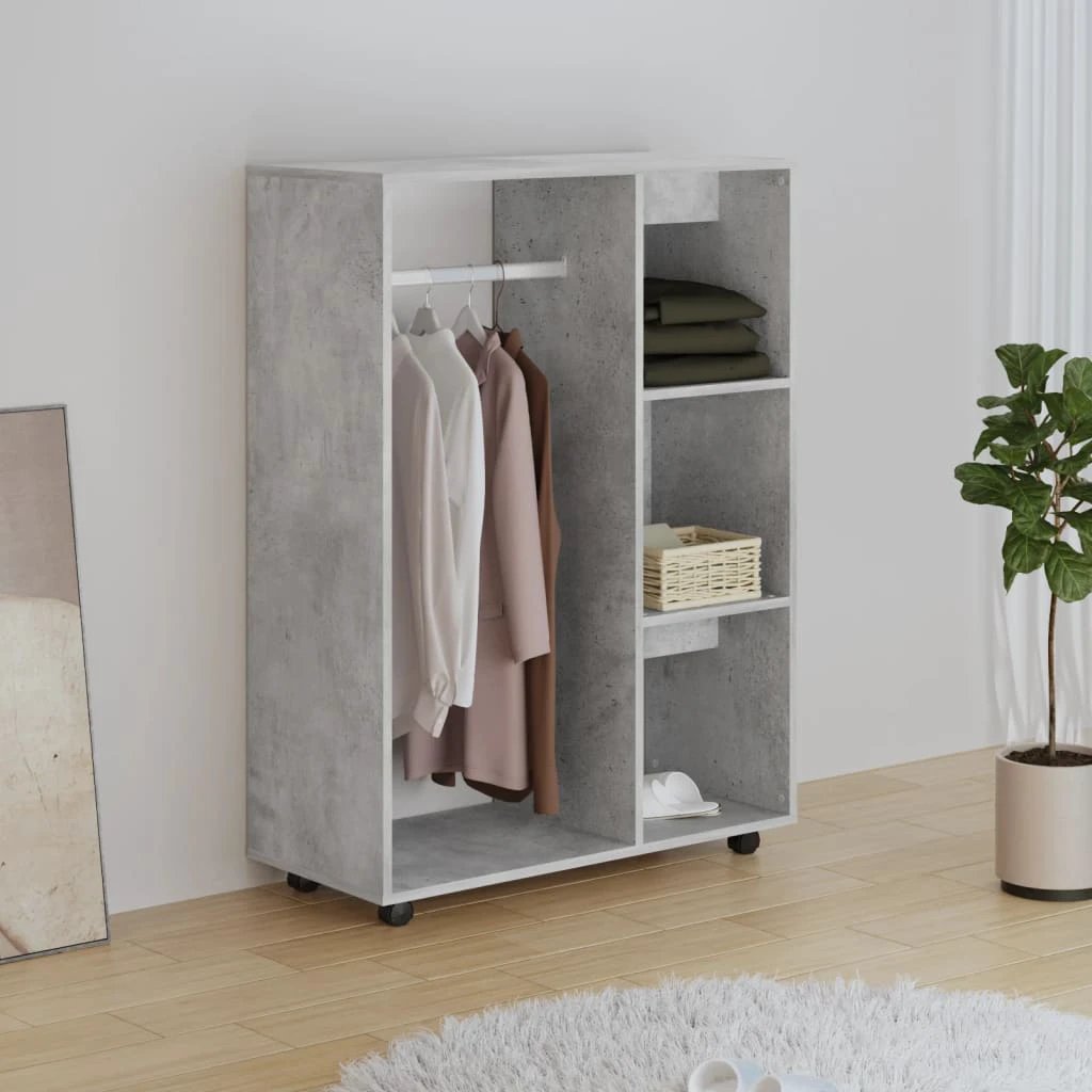 vidaXL vidaXL Wardrobe Smoked Oak 80x40x110 cm Engineered Wood - Wardrobe