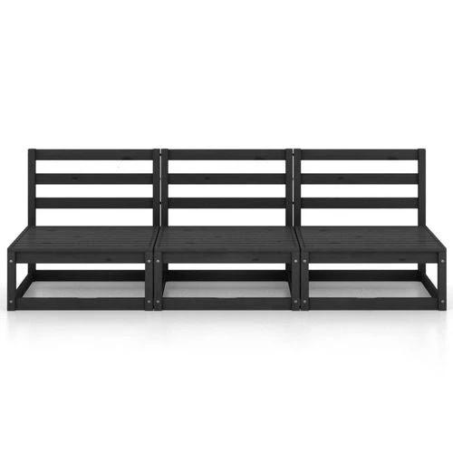 vidaXL vidaXL Garden 3-Seater Sofa with Modular Design in Solid Pinewood for Outdoor Relaxation and Socializing - Garden Sofa Sets