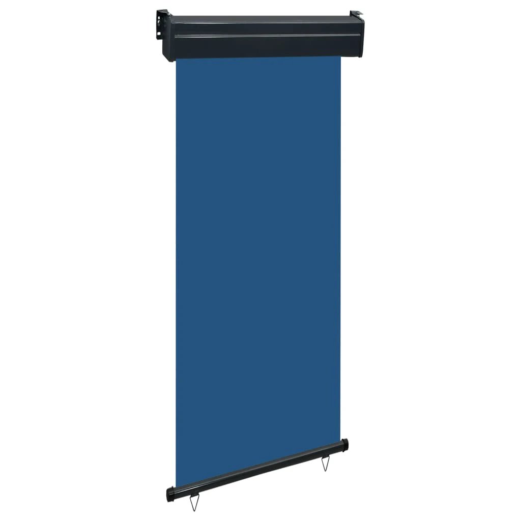 vidaXL VidaXL Balcony Side Awning 65x250 cm Black UV Resistant Polyester Aluminium Roller Privacy for Balcony - Cover