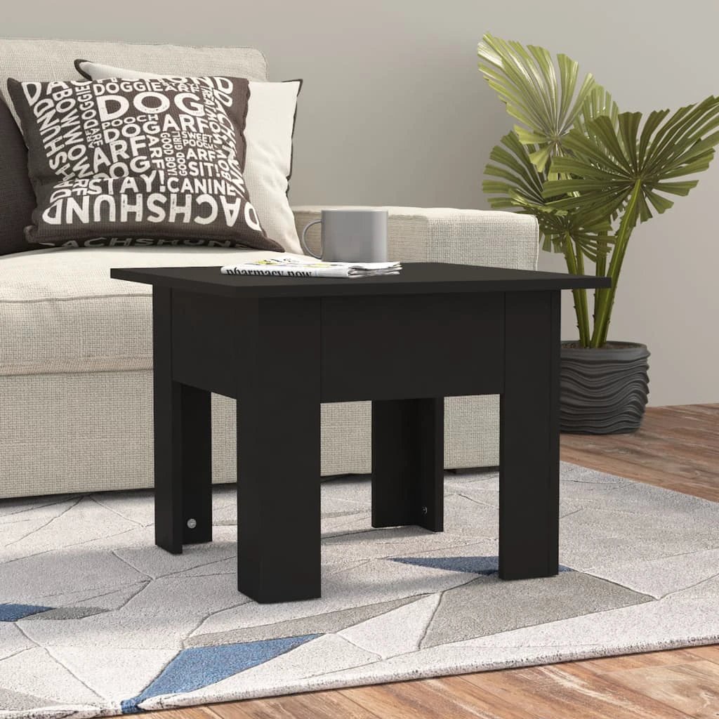 vidaXL VidaXL Coffee Table 55x55x42 cm Smoked Oak Engineered Wood Sturdy Build For Living Room - Coffee Table