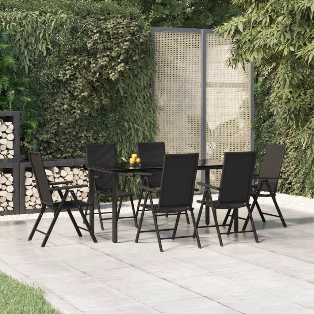 vidaXL VidaXL 5Pc Garden Dining Set PolyRattan Outdoor - Garden Set