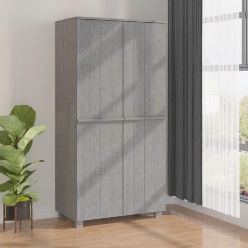 vidaXL vidaXL Solid Pine Wood Wardrobe 89x50x180 cm Honey Brown with Hanging Rod for Organized Clothing Storage - Wardrobe