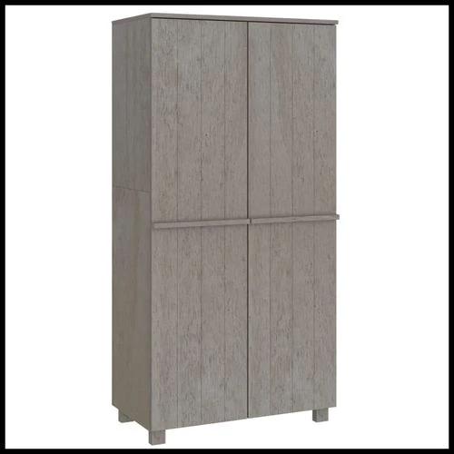 vidaXL vidaXL Solid Pine Wood Wardrobe 89x50x180 cm Honey Brown with Hanging Rod for Organized Clothing Storage - Wardrobe