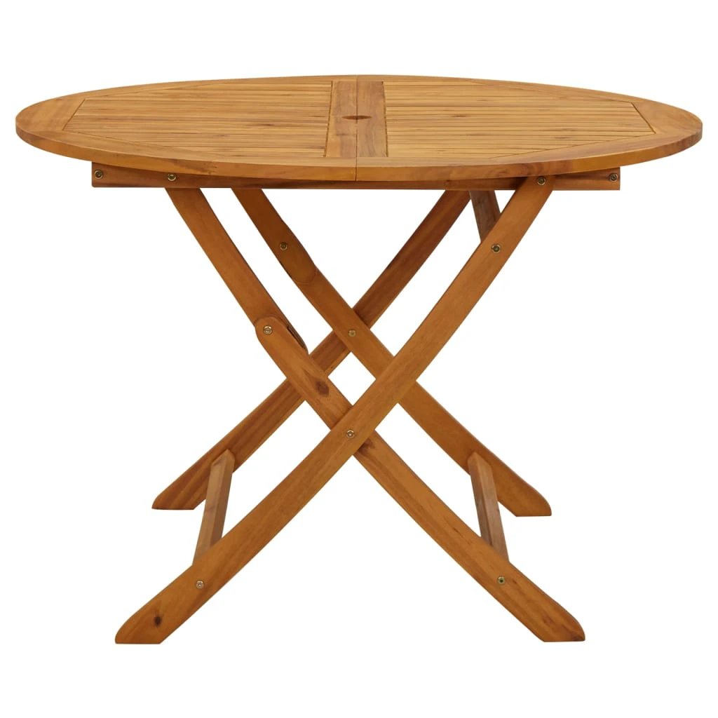 vidaXL Folding Garden Table 60x75 cm Solid Acacia Wood by vidaXL