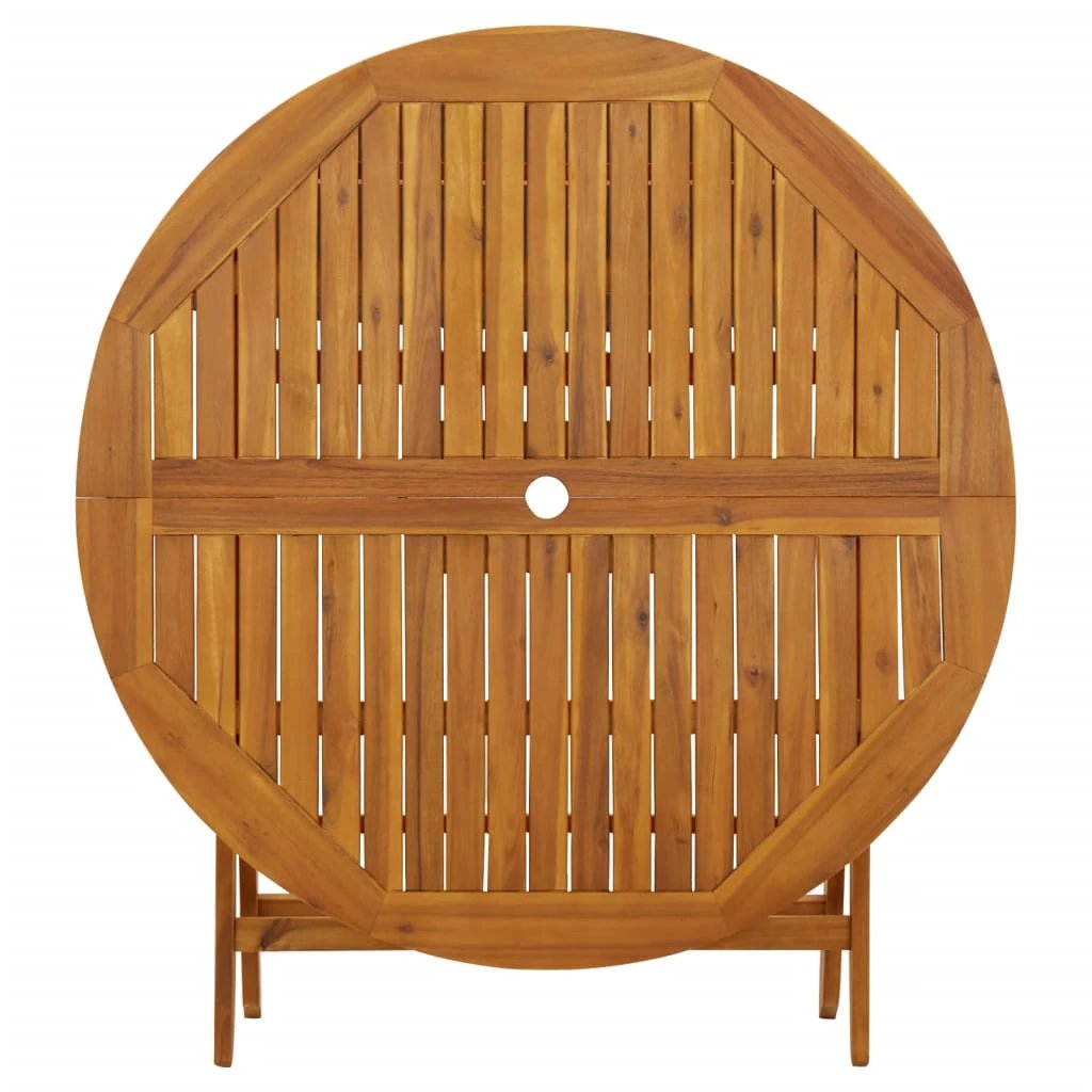 vidaXL Folding Garden Table 60x75 cm Solid Acacia Wood by vidaXL