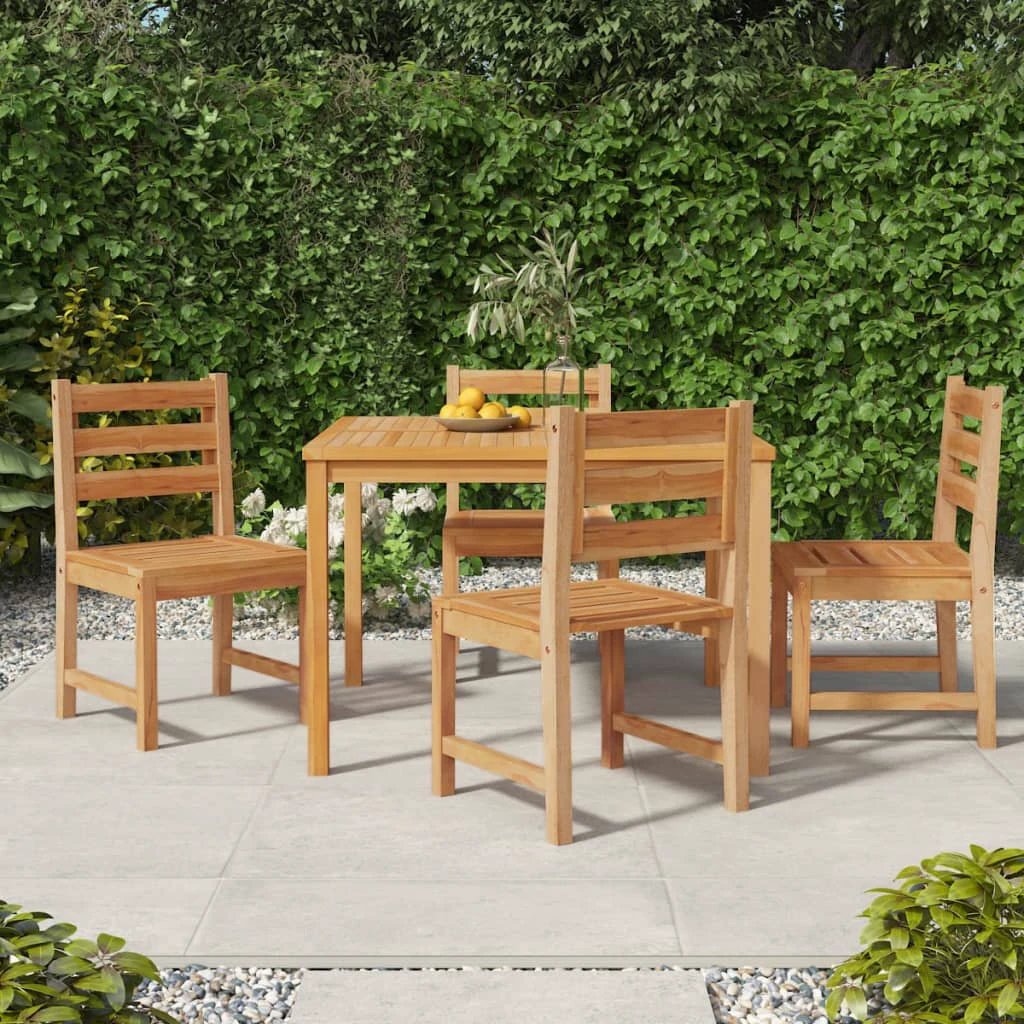vidaXL VidaXL Garden Dining Set 5Pc Teak Wood Patio - Garden Set