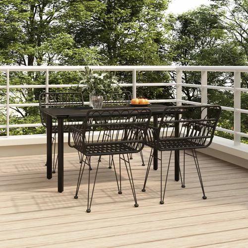 vidaXL vidaXL 7 Piece Garden Dining Set with Weather Resistant Poly Rattan for Outdoor Entertaining - Garden Set