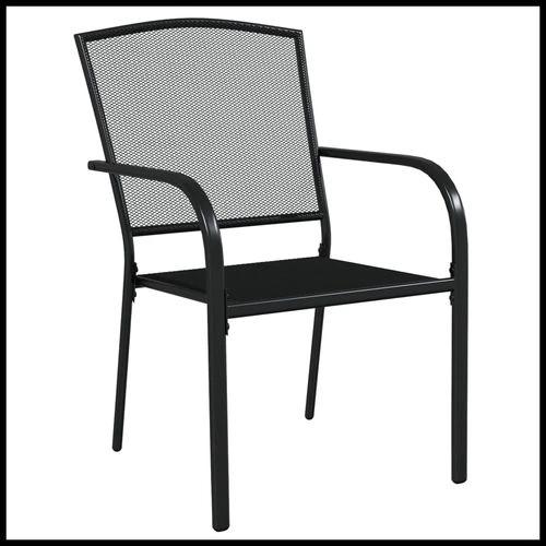 vidaXL vidaXL 3 Piece Garden Dining Set Anthracite Steel with Durable Powder Coating for Outdoor Entertaining - Garden Set