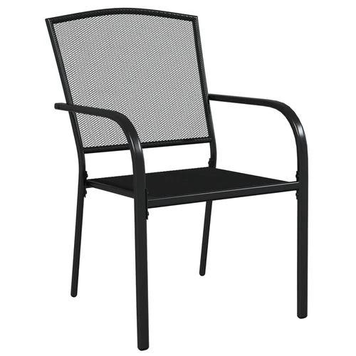 vidaXL vidaXL 3 Piece Garden Dining Set Anthracite Steel with Durable Powder Coating for Outdoor Entertaining - Garden Set