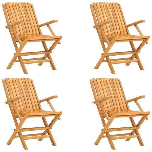 vidaXL 5 Piece Garden Dining Set 120x70x75 cm Solid Teak Wood Foldable Outdoor Furniture for Family Meals and Entertaining by vidaXL