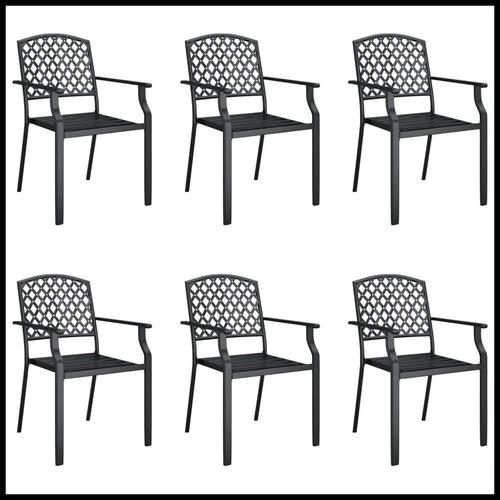 vidaXL vidaXL 3 Piece Garden Dining Set with Anthracite Steel Construction and Elegant Design for Outdoor Entertaining - Garden Set