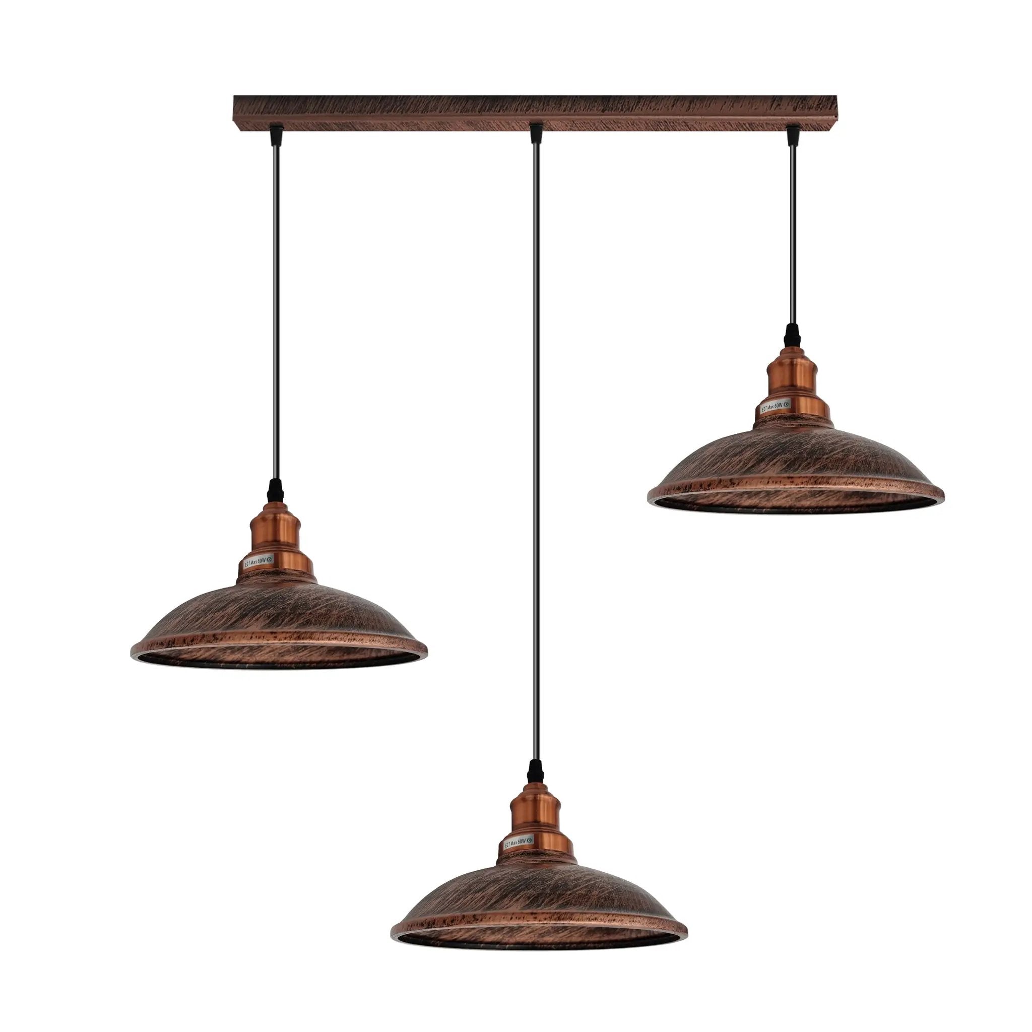 Un-branded Industrial Vintage Kitchen Lights Chandelier Metal Shade Hanging E27 Pendant - Pendant Lights