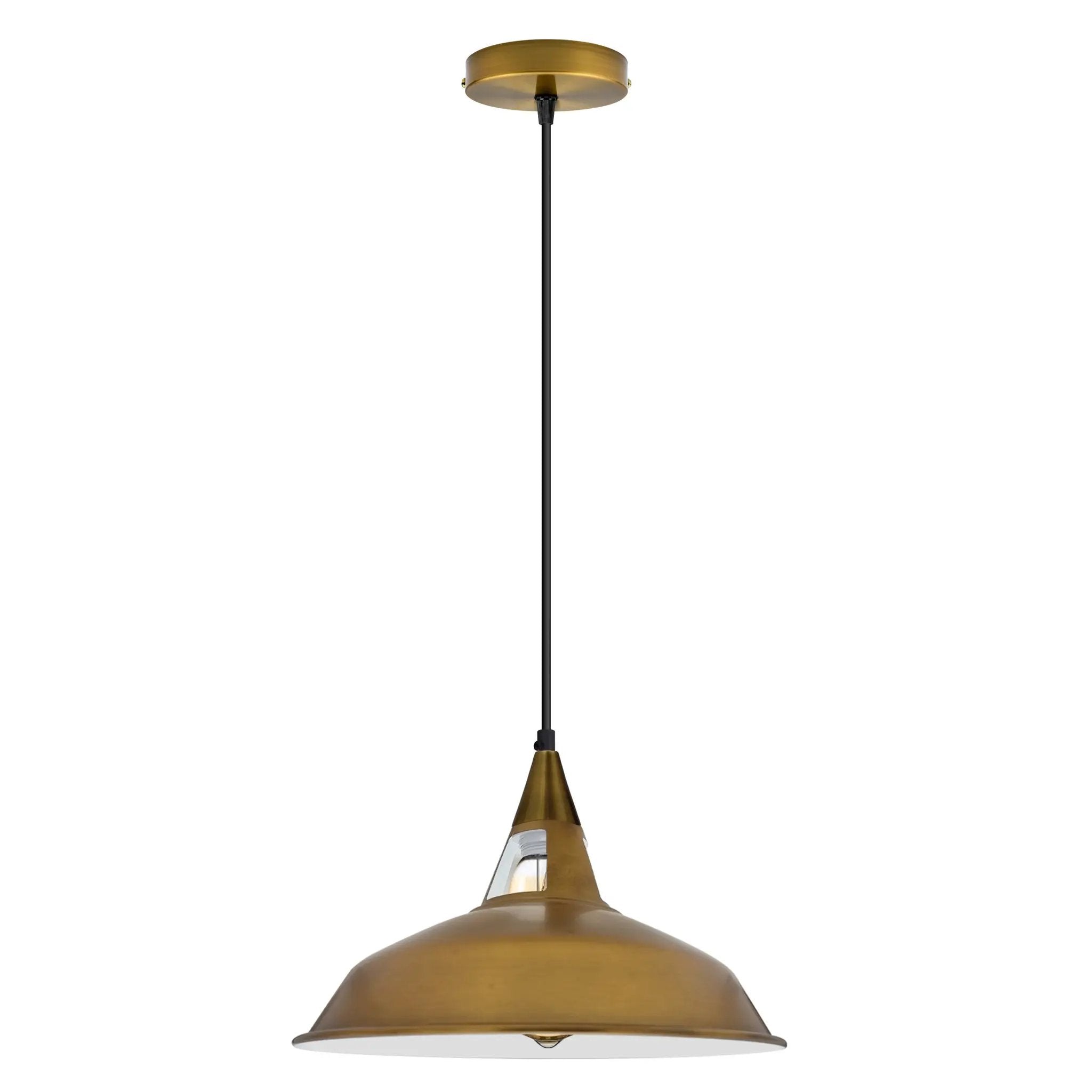 Un-branded Vintage Industrial Retro Metal Ceiling Lamp Shade Pendant Lights , UK E27 Holder - Pendant Lights