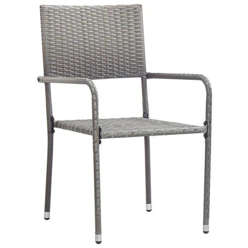 vidaXL vidaXL 3 Piece Garden Dining Set with Solid Acacia Wood Table and Weather-Resistant Rattan Chairs for Outdoor Entertaining - Garden Set