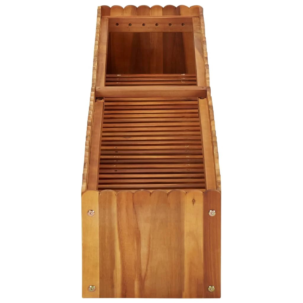 vidaXL Garden Raised Bed 50x30x25 cm Solid Acacia Wood by vidaXL