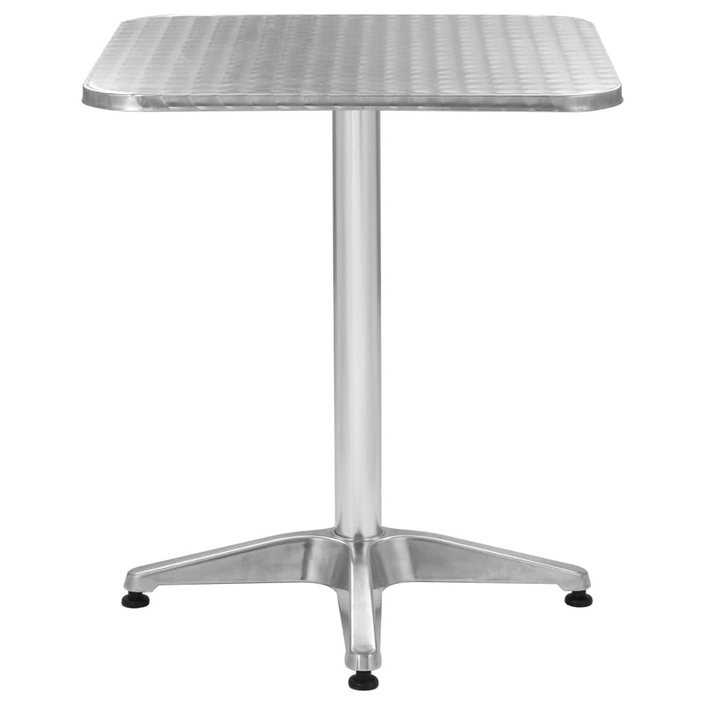 vidaXL Garden Table Silver 60x70 cm Aluminium by vidaXL
