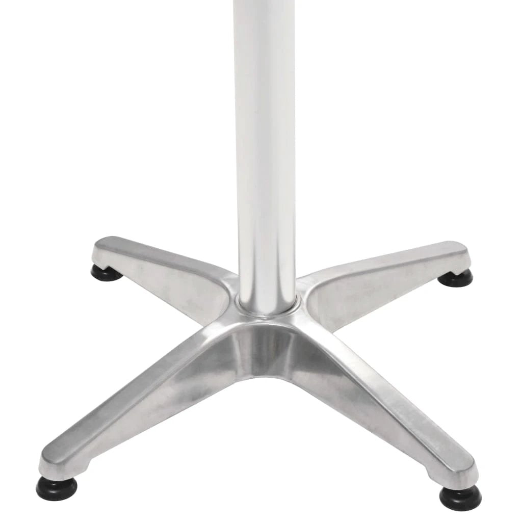 vidaXL Garden Table Silver 60x70 cm Aluminium by vidaXL