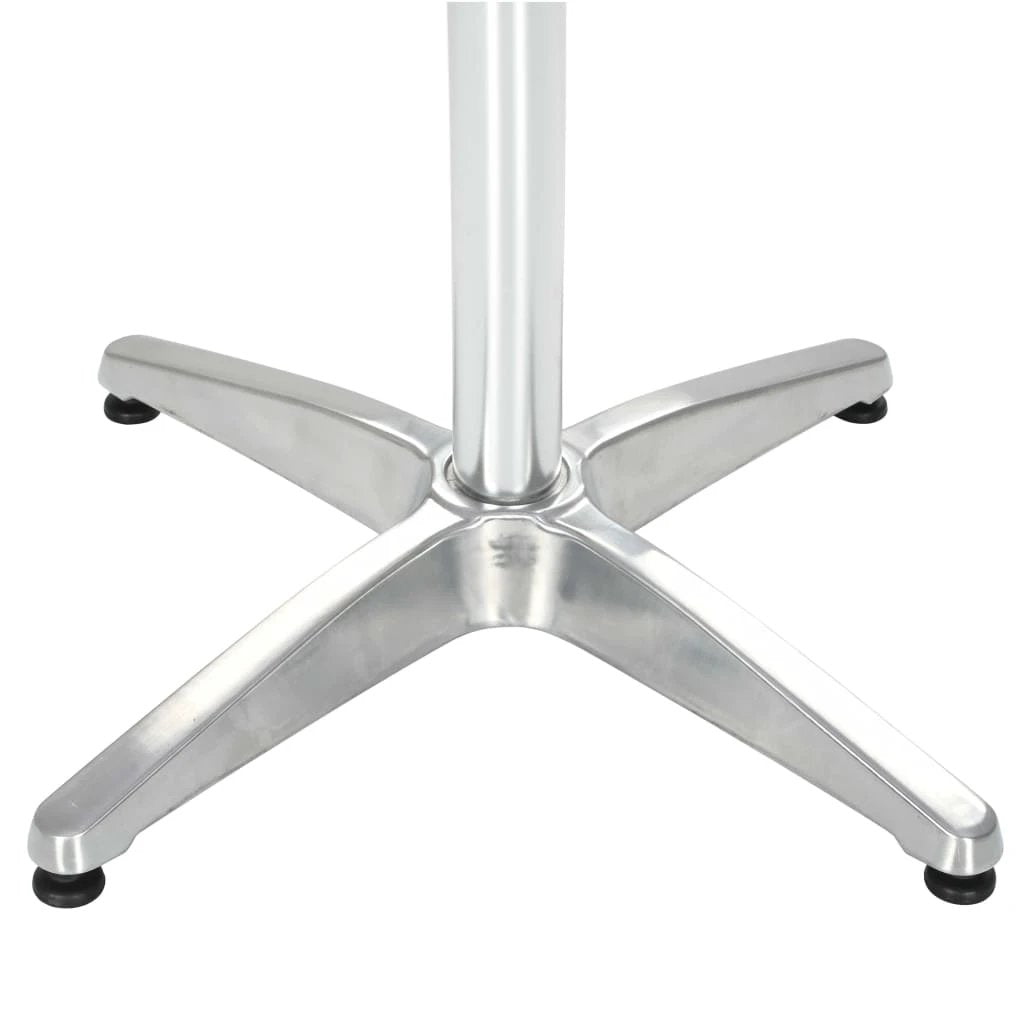 vidaXL vidaXL Garden Table Silver 60x70 cm Aluminium - Garden Table