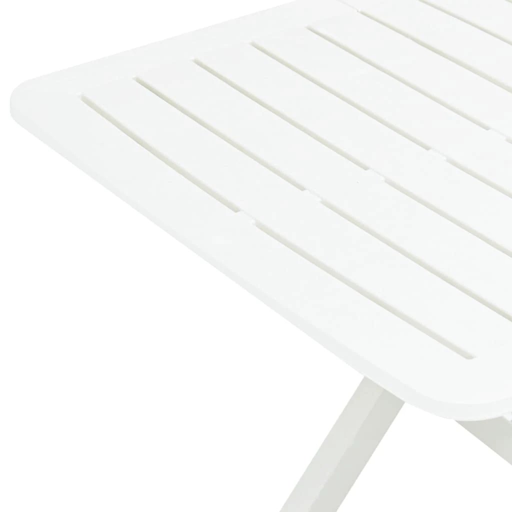 vidaXL vidaXL Folding Garden Table White 79x72x70 cm Plastic -