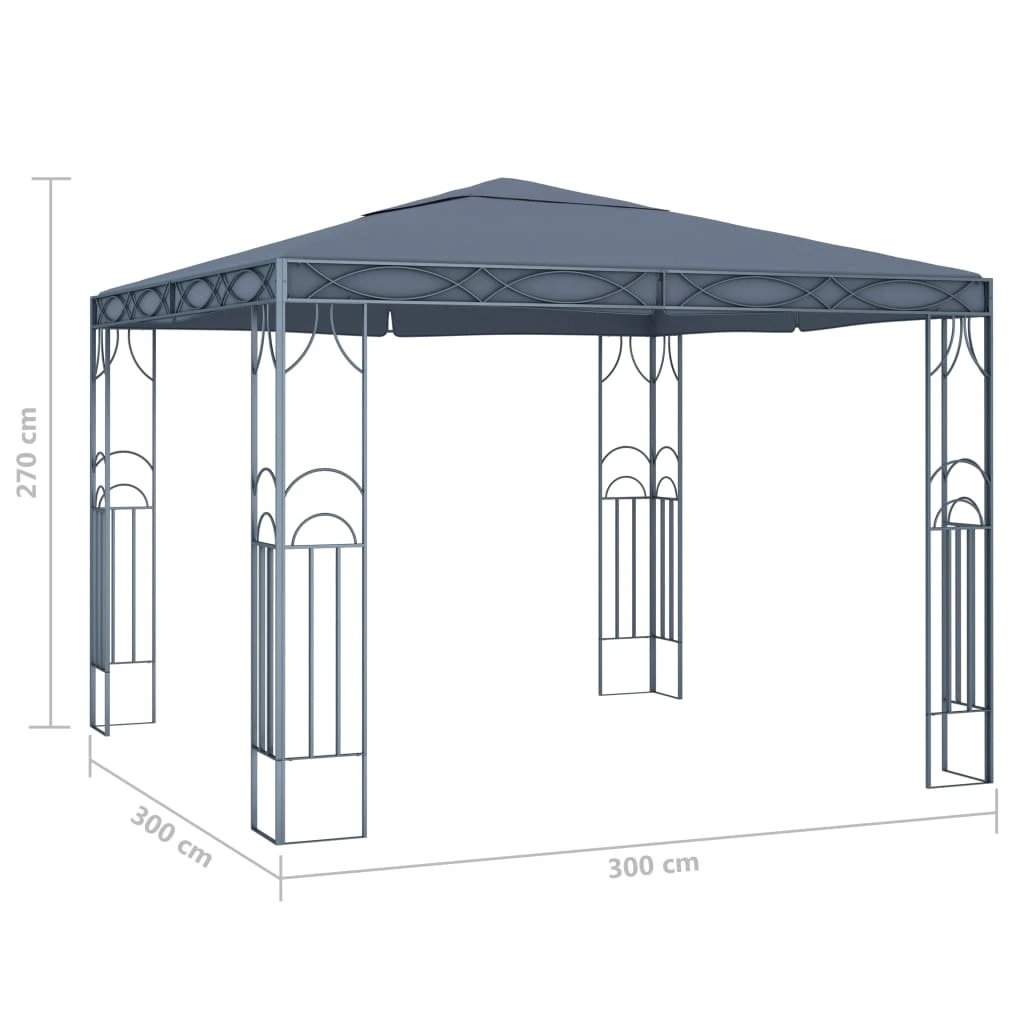 vidaXL Gazebo 300x300 cm Cream by vidaXL
