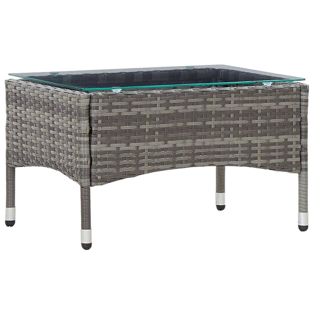 VidaXL Coffee Table 60x40x36 PE Rattan Outdoor by vidaXL