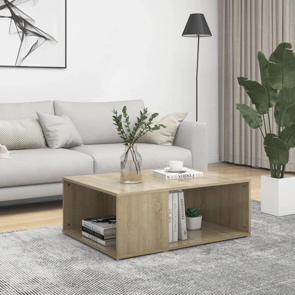 VidaXL Coffee Table 90x67x33 cm Two Shelves by vidaXL