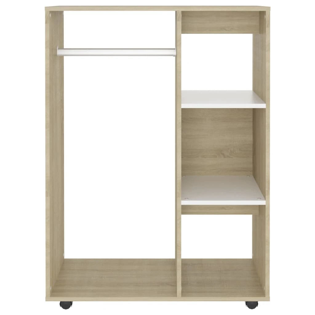 vidaXL Wardrobe Smoked Oak 80x40x110 cm Engineered Wood by vidaXL
