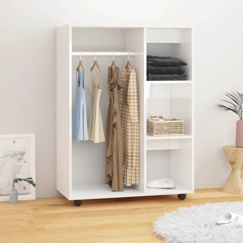 vidaXL Wardrobe Smoked Oak 80x40x110 cm Engineered Wood by vidaXL