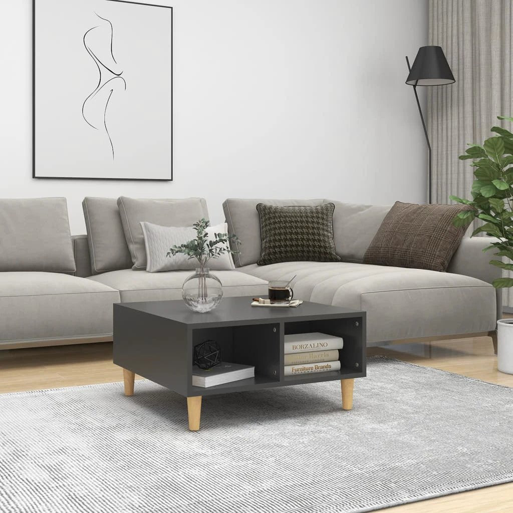 vidaXL VidaXL Coffee Table 60x60x30 cm Smoked Oak Living Room - Coffee Table