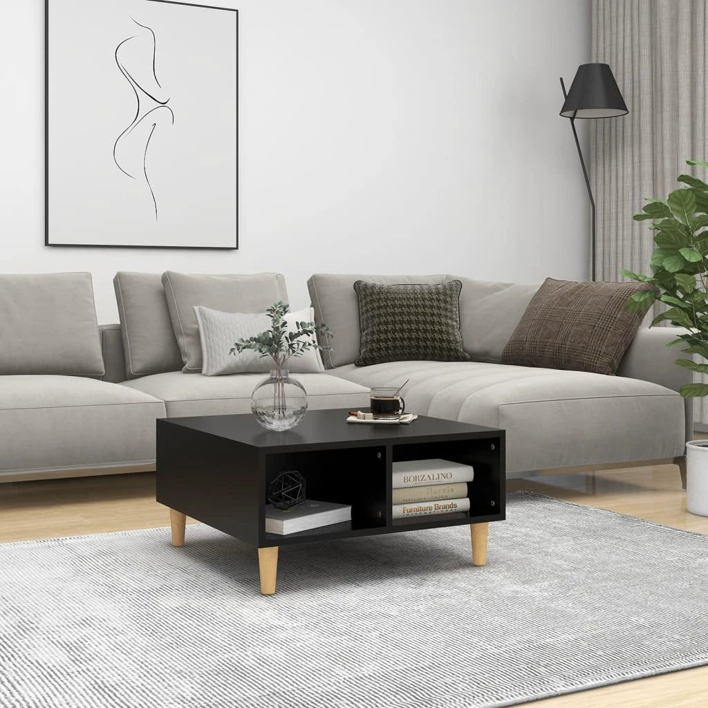 vidaXL VidaXL Coffee Table 60x60x30 cm Smoked Oak Living Room - Coffee Table