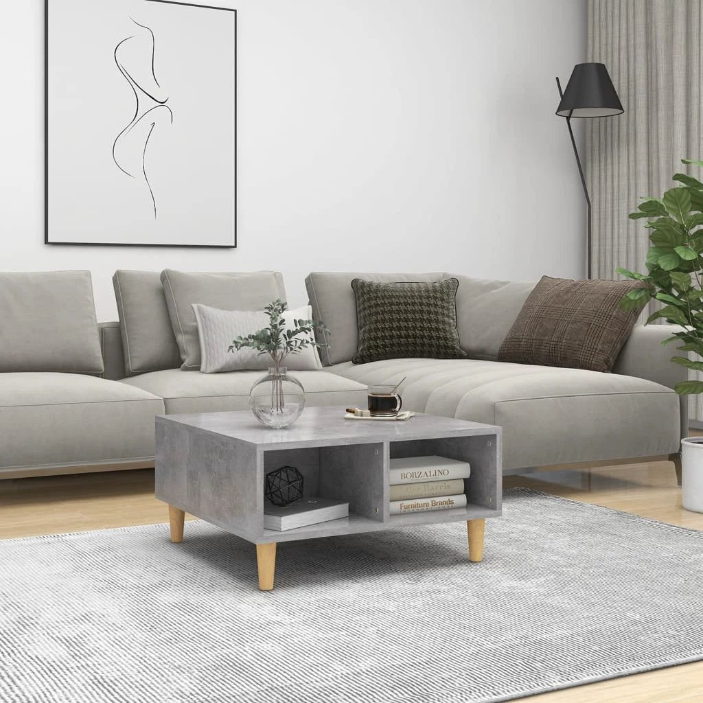 vidaXL VidaXL Coffee Table 60x60x30 cm Smoked Oak Living Room - Coffee Table