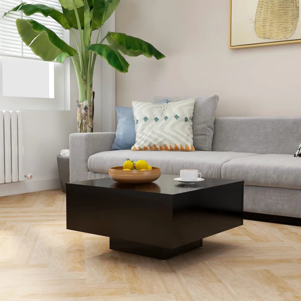 VidaXL Coffee Table 60x60x31.5 Cm Smoked Oak Engineered Wood Living Room Decor Piece by vidaXL